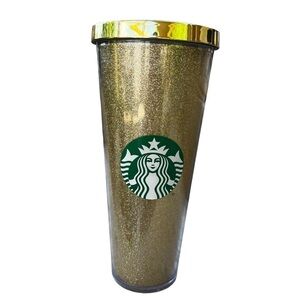 Starbucks Gold Glitter 24 oz Cold Cup Tumbler